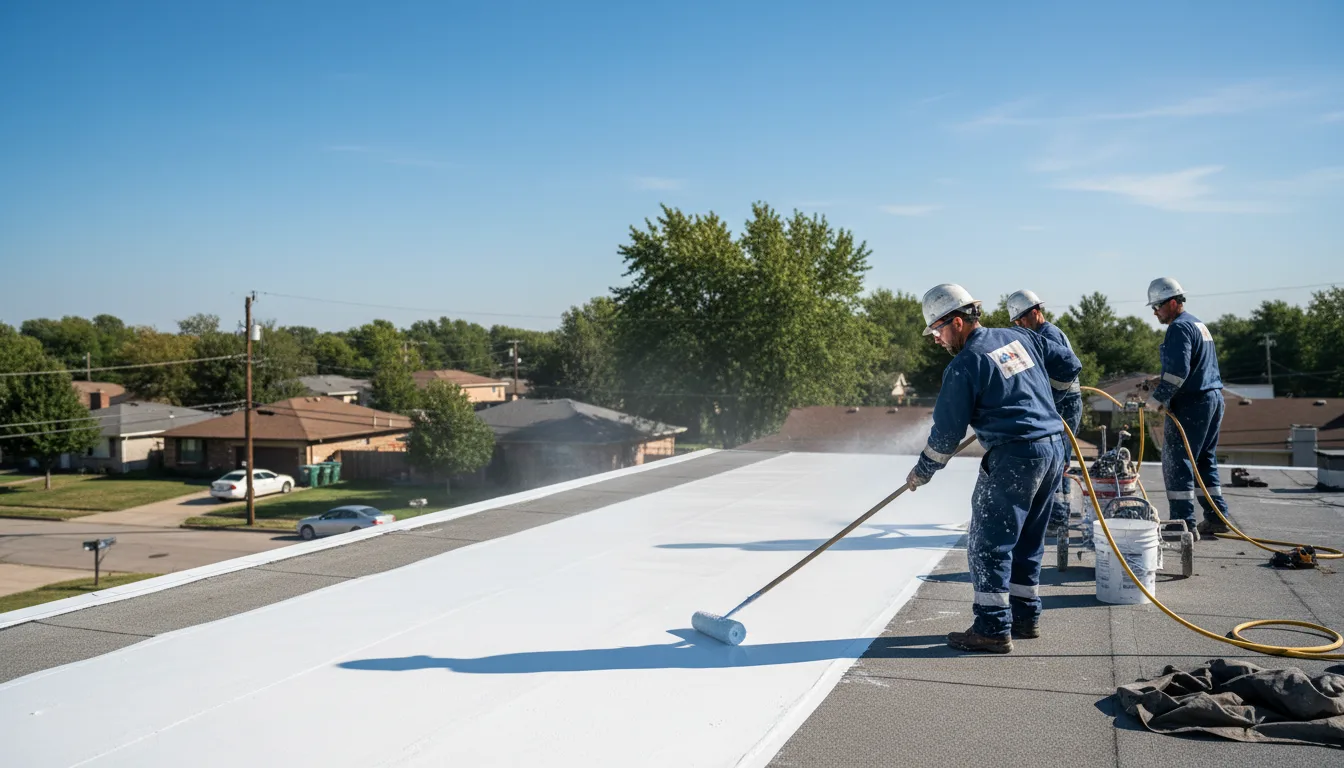 Commercial roof coating in Brookville, PA near me